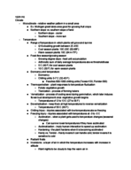 HORT 100 Week 11 Notes