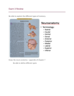 Exam #3 Review Notes 