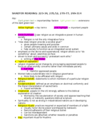 Shaefer Reading Notes