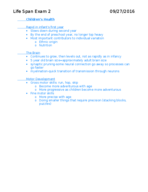 Lifespan Development Midterm Review: Dr. Santrock