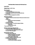 Unit 6 Notes Lectures 10/27 & 11/3