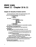 PSYC 1101 Week 11 Notes