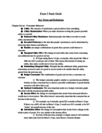 ECON 200 Exam Two Study Guide