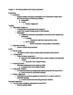 PSYC 261 Class Notes, Ch. 11