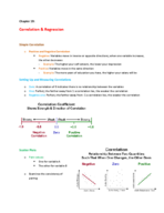 Chapter 19: Correlation and regression