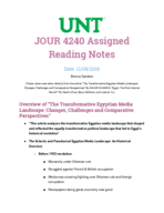Week 10 Assigned Reading Notes 