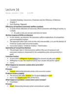 Econ Lecture 16 Notes