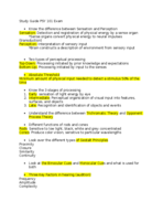 Study Guide for Midterm