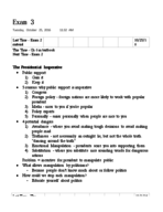 POLS 102, week 11 & 12 notes