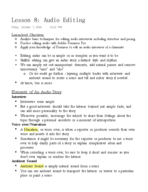 JRL 225, Lesson 8 notes