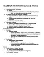 Chapter 24: Modernism in Europe and America