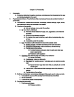 Psychology 1113 Chapter 12 notes