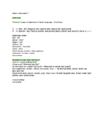 Italian notes week 7