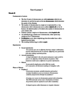 Biology 1081 Week 12 Notes