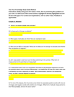 Social Psychology 2401 Exam 3 Study Guide (11/14)