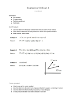 Engineering Exam 4 Study Guide