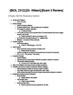 BIOL 2312 Exam 3 Review