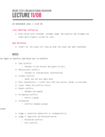 MGMT 3720: 11/08 Lecture Notes
