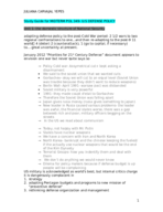 Study Guide for US DEFENSE POLICY FIRST EXAM