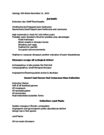 Geology 305 November 11 Notes