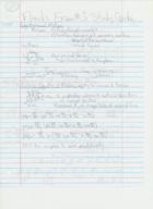 Study Guide for Exam #3