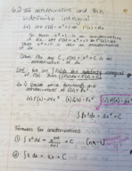 6.2 The antiderivative and indefinite integrals