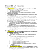 Finance: Chapter 13 Notes