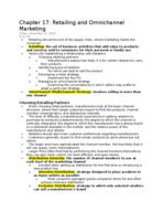 Marketing: Chapter 17 Notes
