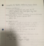 Defining Acids and Bases + Reaction types