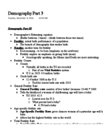 Demography part 3-5 (test 5) 