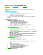 ANTH 1030 – First Farmers of the New World