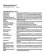 Study Guide Test 3 