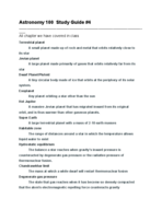 Intro to Astronomy 100 Exam #4 