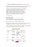 Final Exam Study Guide (Sections 1 and 2 Learning Objectives with Answers)