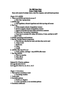 exam 3 study guide