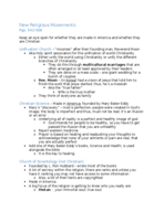 Ch. 14 New Religious Movements 