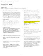 Inorganic Chemistry - Study Guide for Final