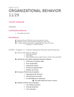 MGMT 3720: 11/29 Lecture