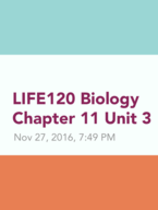 Chapter 11: Mendel and The Gene Idea