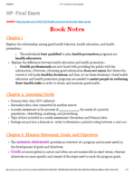 Health Promotion , Week 16, Acronyms, & Quuizlet