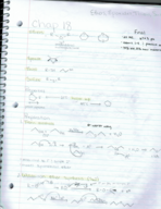 Organic Chemistry 127 Chapter 18 notes