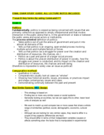 FINAL EXAM STUDY GUIDE 