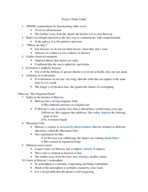 Exam 3 Study Guide