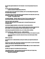 English Final Paper Notes