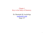 Chapter 1 Notes