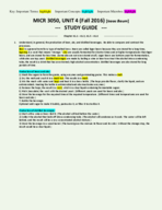 MICR 3050 Test 4 Study Guide