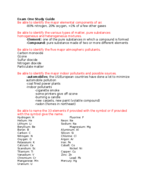 Final Exam Study Guide