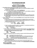 Acct 225 Final Study Guide