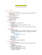 Study Guide for Final Exam