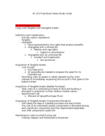 AC-210 Final Exam Notes